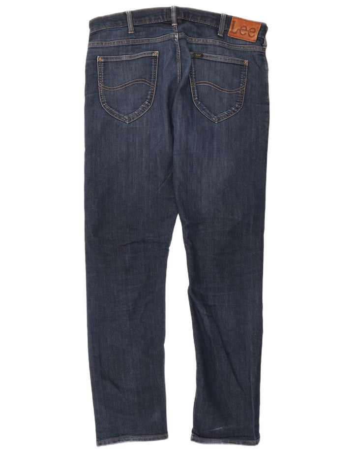 Lee Mens Daren Regular Straight Jeans W36 L34 Navy Blue Cotton