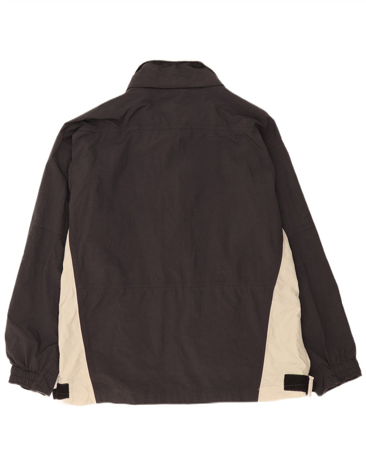 KAPPA Herren Windjacke UK 40 Large Schwarz Colourblock Polyamid