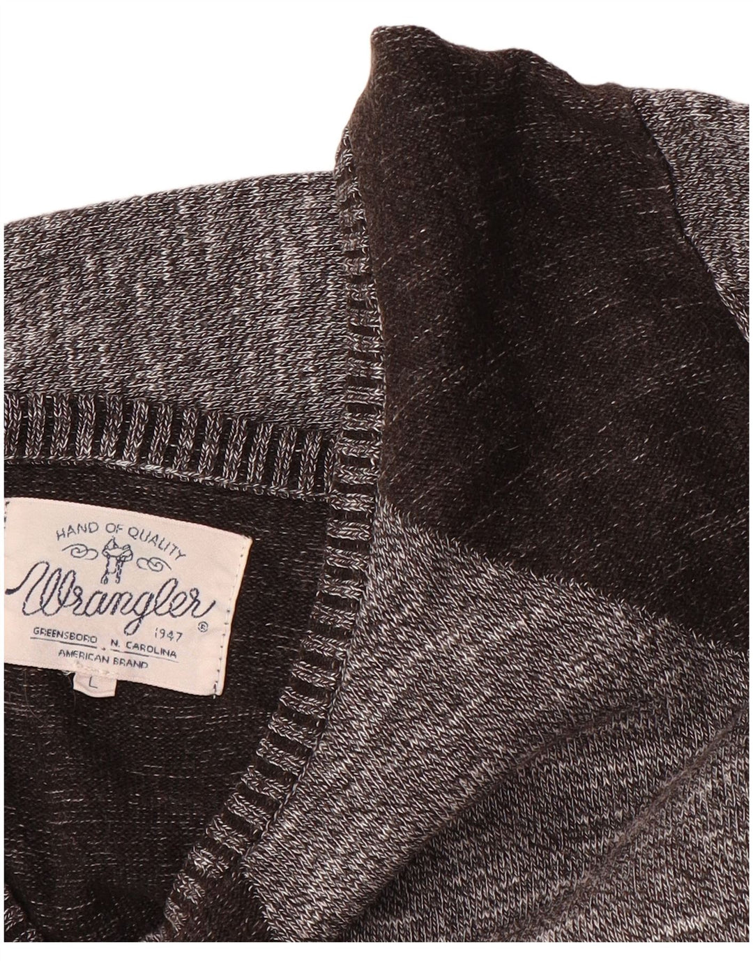 WRANGLER Womens UK 16 Large Grey Colourblock Cotton