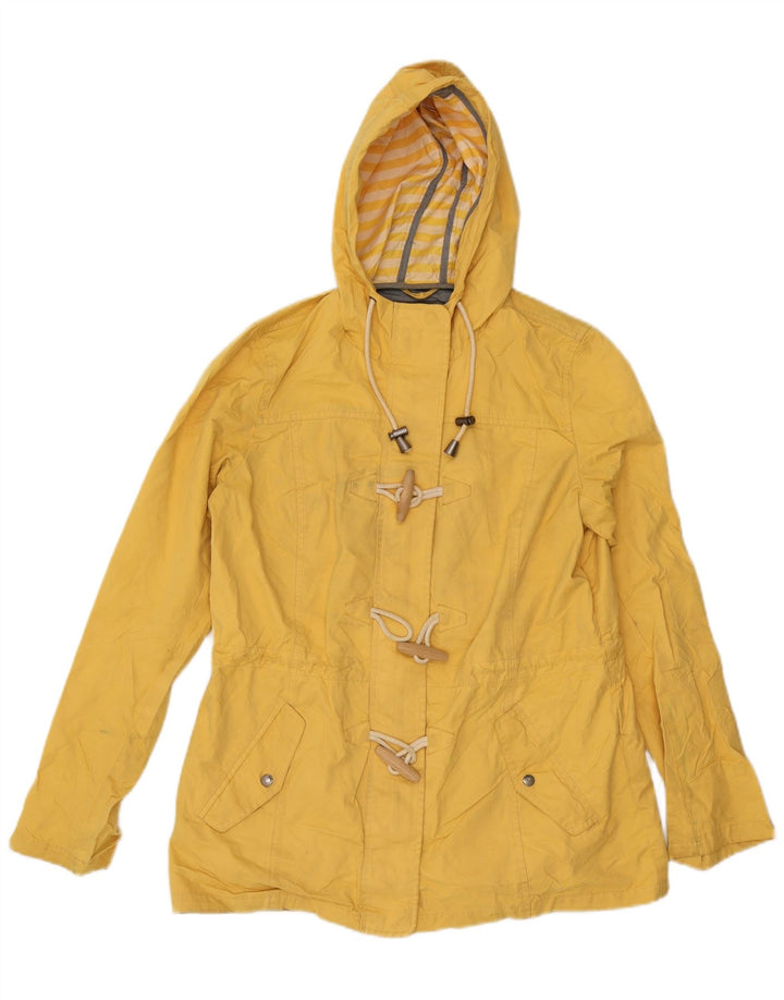 Fat Face Damen-Utility-Jacke mit Kapuze, UK 12, Mittelgelb, Polyester
