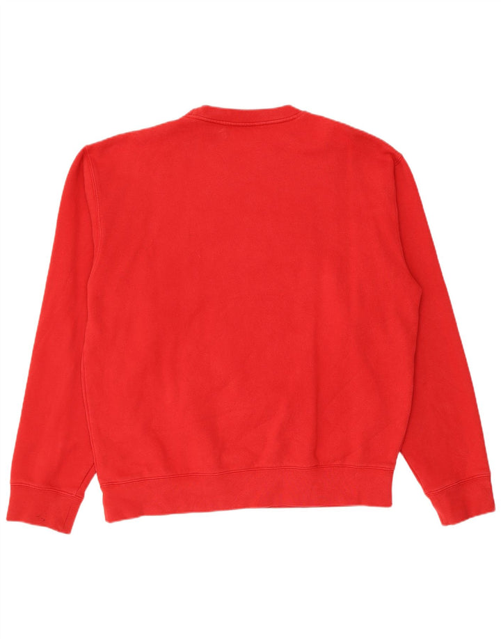 Fila Herren-Sweatshirt mit Grafik, groß, aus roter Baumwolle