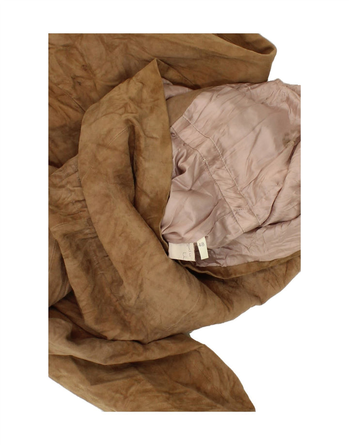 VINTAGE Mens Suede Jacket IT 48 Medium Brown Vintage Vintage and Second-Hand Vintage from Messina Hembry 