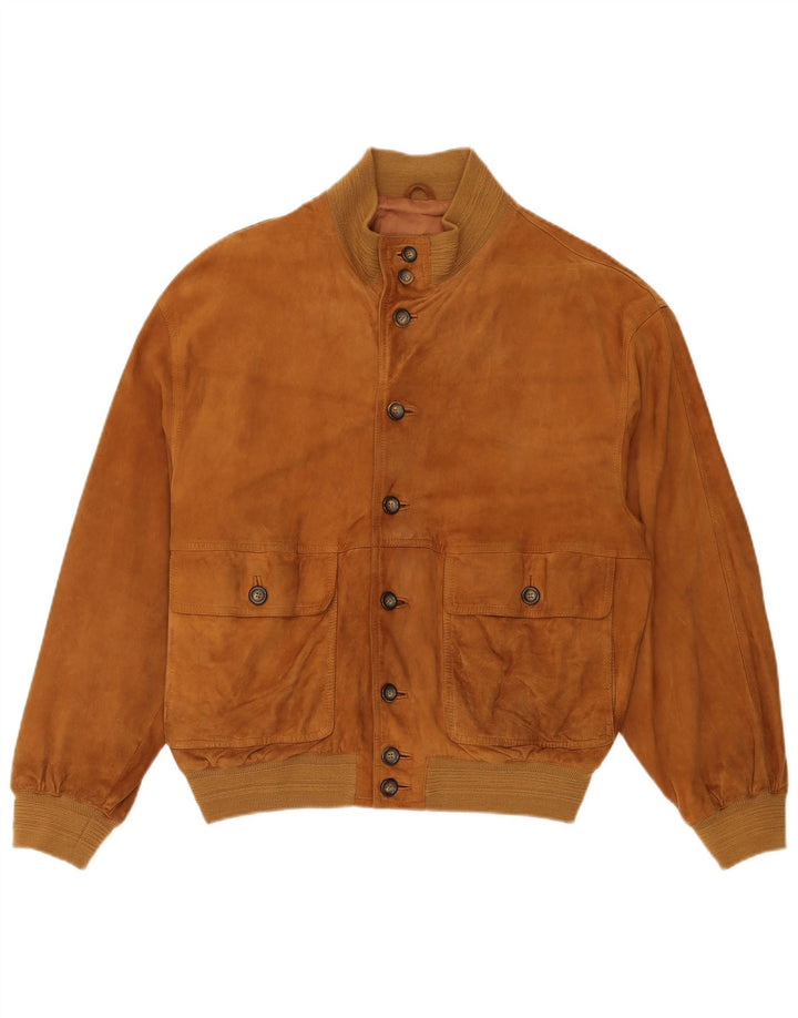Gara Herren Wildleder Bomberjacke IT 50 Large Braun