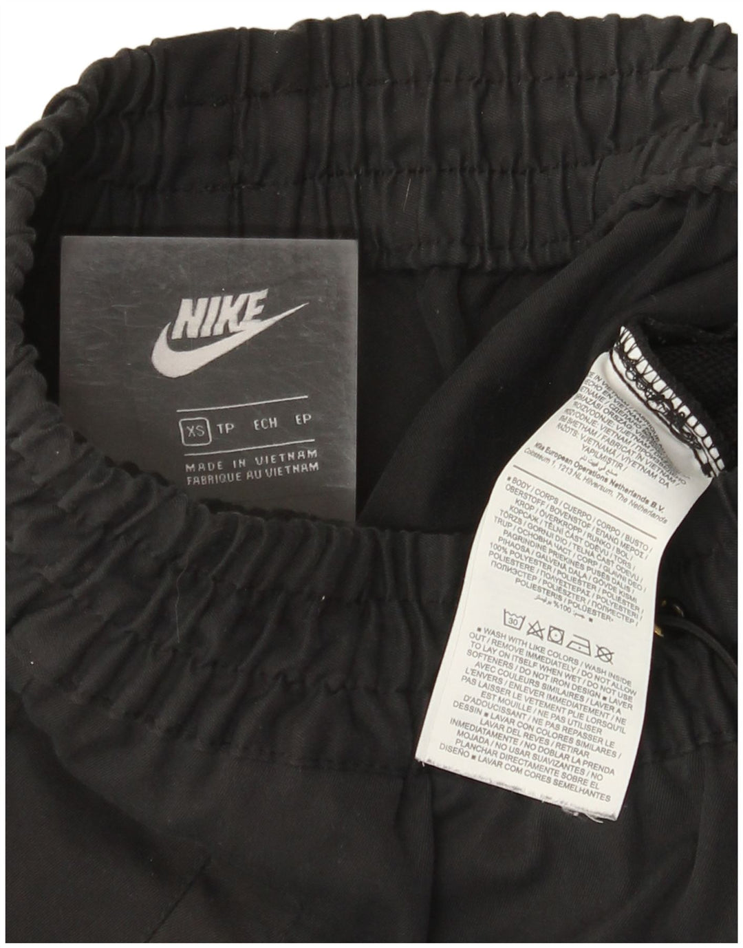 Nike Damen Trainingshose Jogger UK 4 XS Schwarz Polyester
