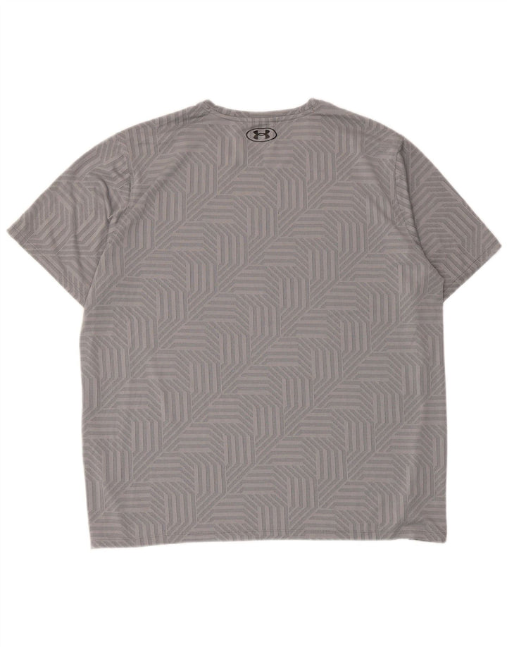 Under Armour Herren T-Shirt Top XL Grau Geometrisch