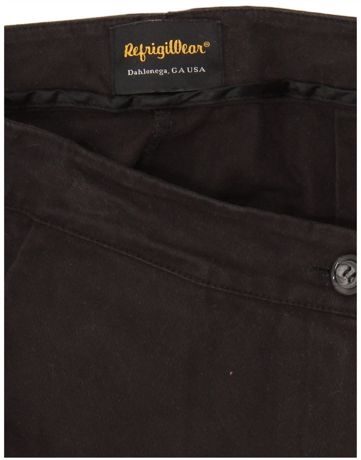 REFRIGIWEAR Gerade geschnittene Damenhose, Größe S, W28, L25, schwarze Baumwolle