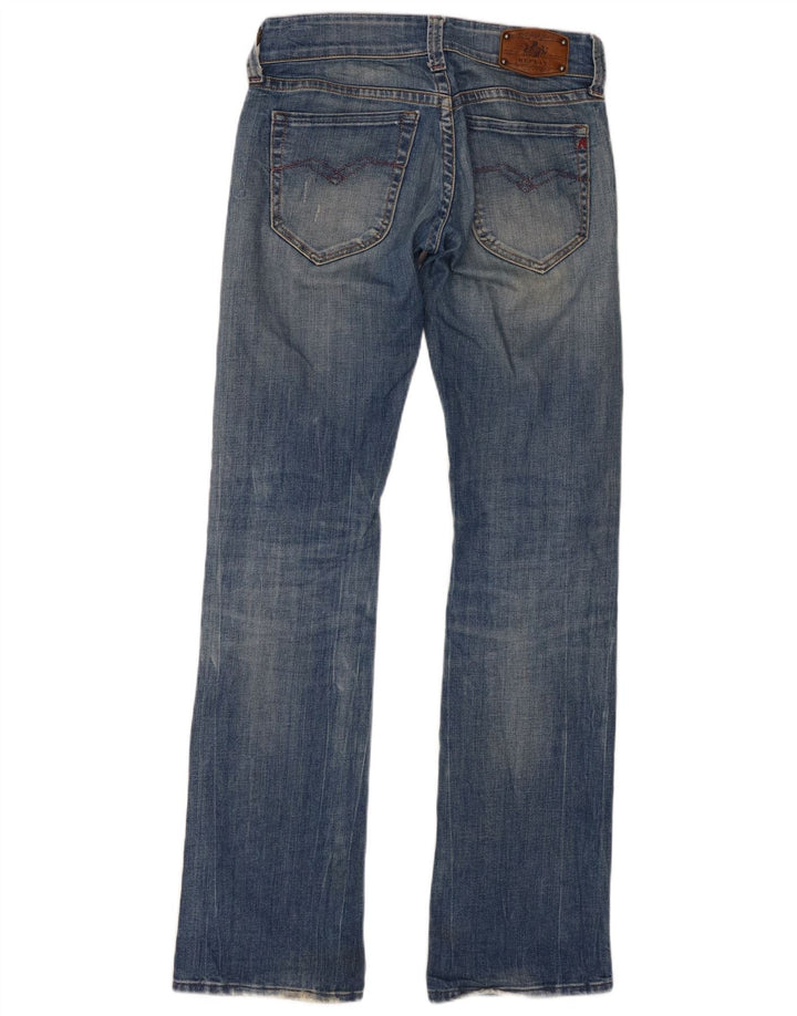 Replay Damen Bootcut Jeans W26 L34 Blaue Baumwolle