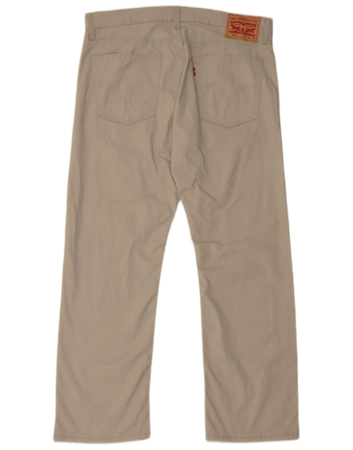 LEVI'S Herren 514 Straight Casual Hose W36 L30 Beige Baumwolle
