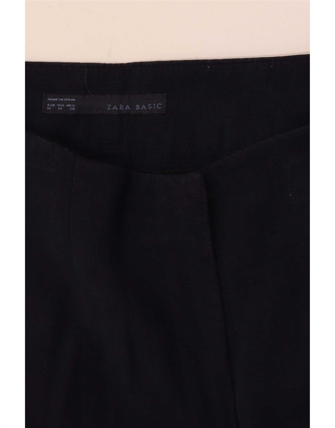 Gerade Chino-Hose für Damen von Zara, Größe M, W28, L28, Marineblau