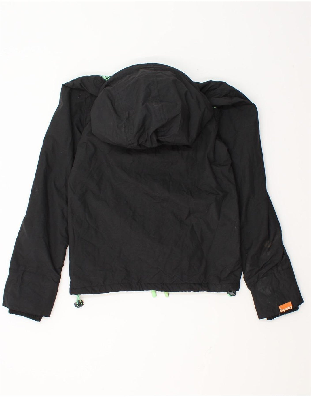 Superdry Damen Graphic Windjacke UK 10 Small Schwarz