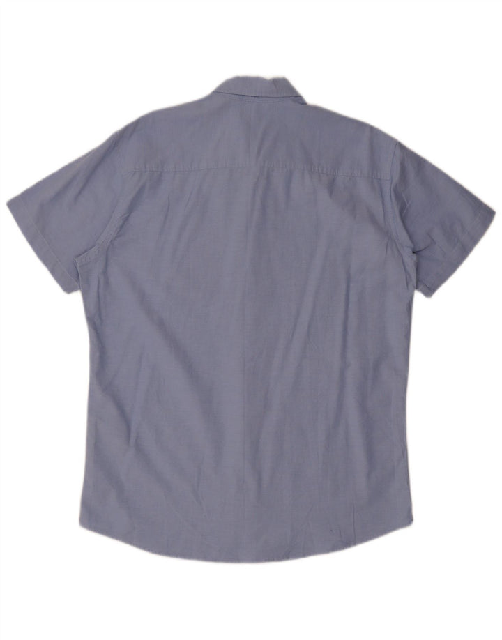 Jack & Jones Herren Kurzarmhemd XL Blau Baumwolle