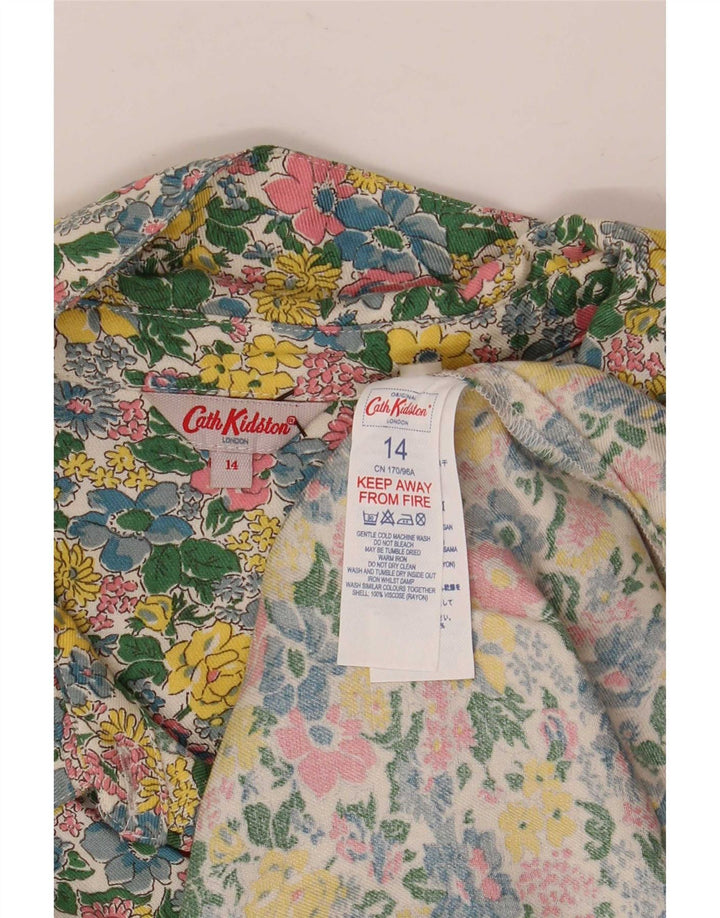 Cath Kidston Damen-Hemdbluse, Gr. 44, groß, mehrfarbig, mit Blumenmuster
