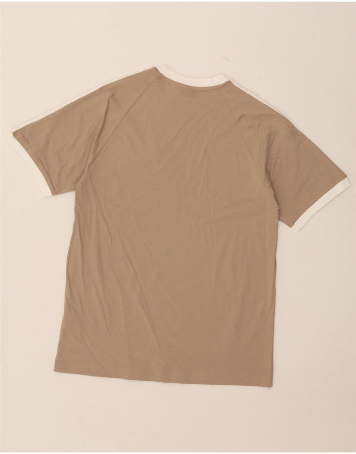 Adidas Herren T-Shirt Top Mittelbeige Baumwolle