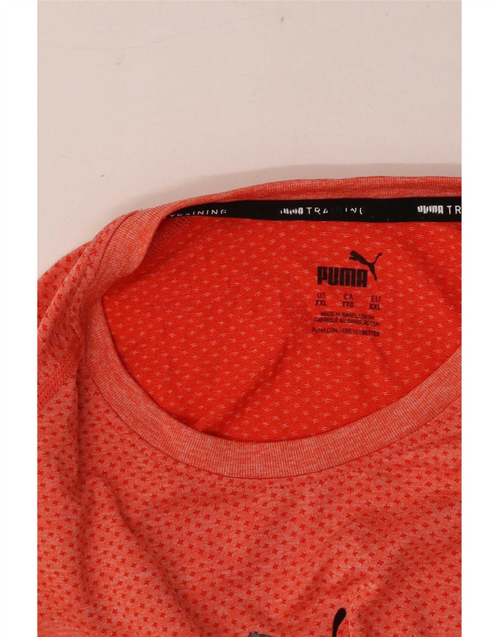 Puma Herren T-Shirt Top 2XL Rot meliert