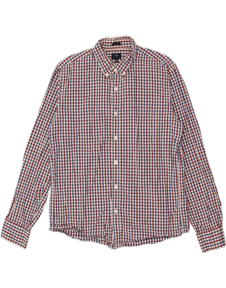 J. CREW Mens Slim Shirt Large Multicoloured Check Cotton Vintage J. Crew and Second-Hand J. Crew from Messina Hembry 