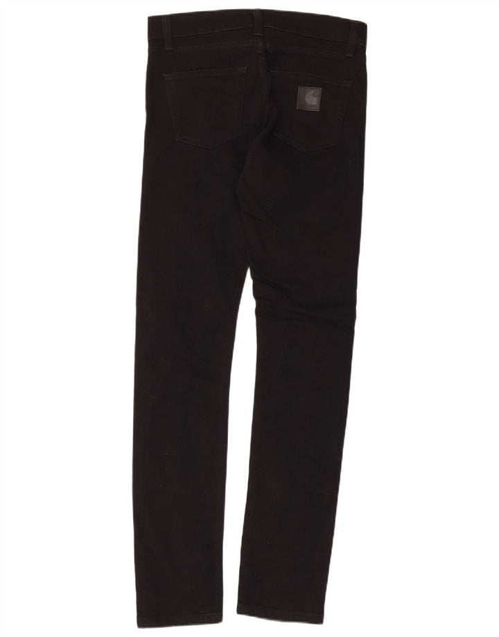 CARHARTT Damen Slim Jeans W28 L32 Schwarze Baumwolle
