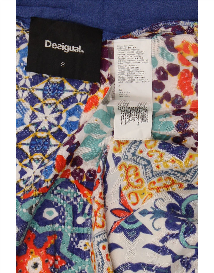 Desigual Damen-Oversize-Cardigan-Oberteil, Gr. 10, klein, mehrfarbig, Viskose