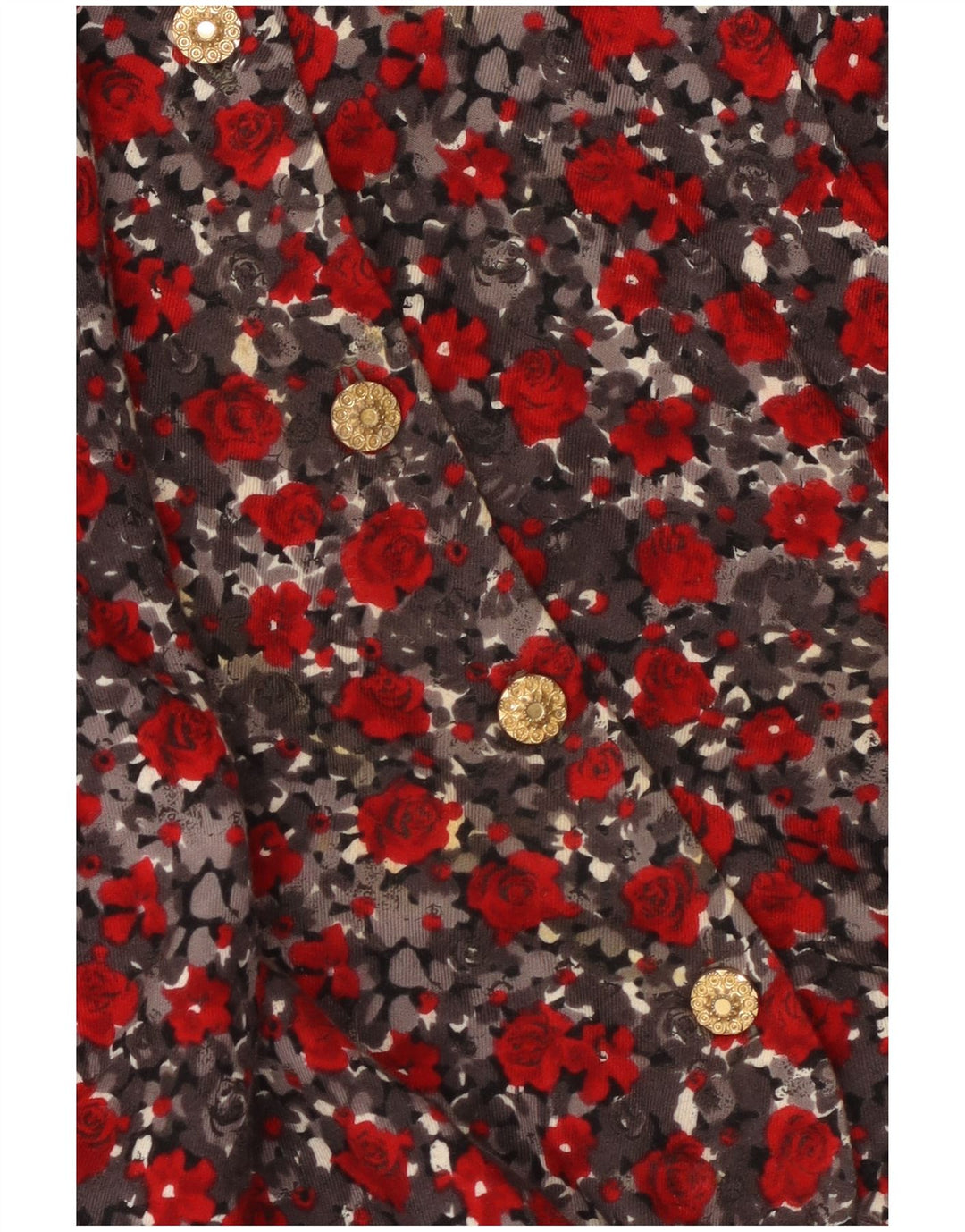 Premode Damen-Hemdbluse mit vorderer Krawatte, UK 18, XL, rotes Blumenmuster