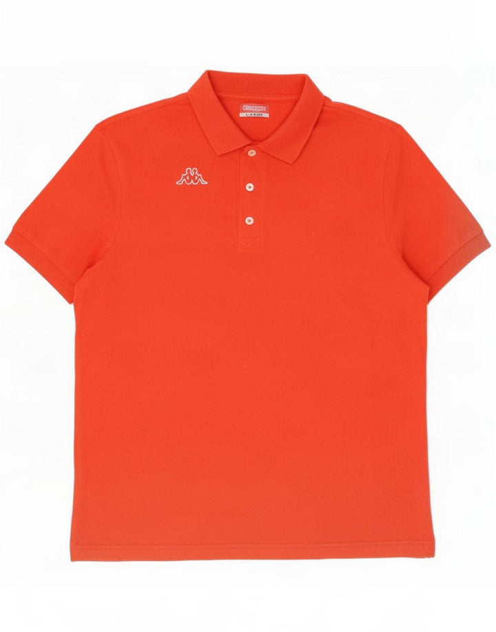 Kappa Herren-Poloshirt, groß, Rot