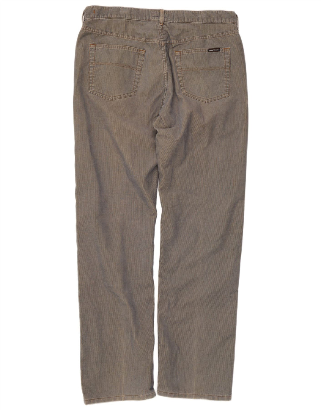 Cerruti Gerade Herren-Cordhose W38 L34 Blaues Polyester
