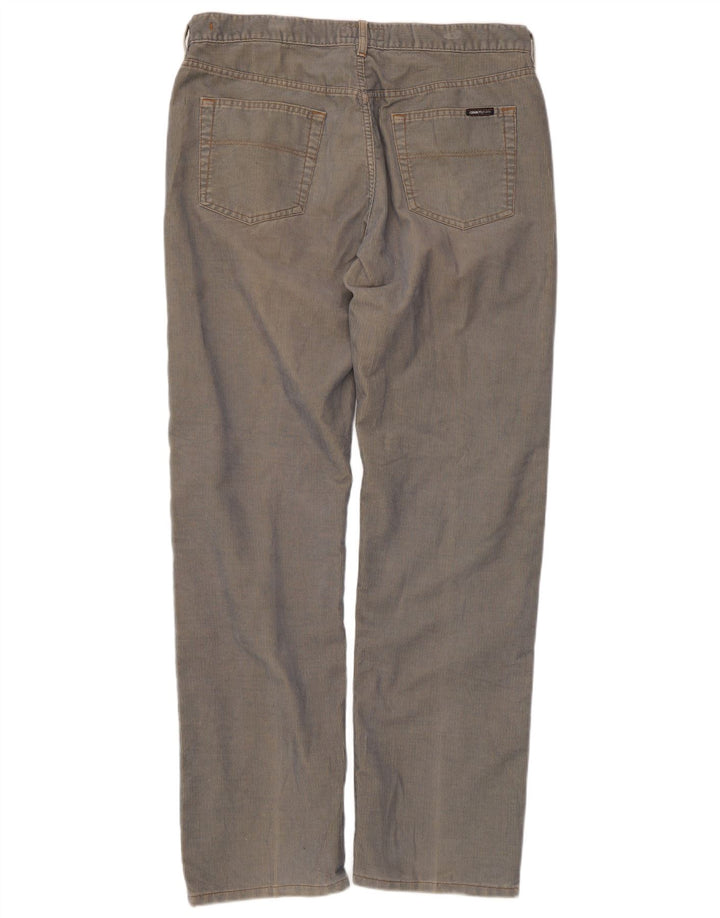 Cerruti Gerade Herren-Cordhose W38 L34 Blaues Polyester