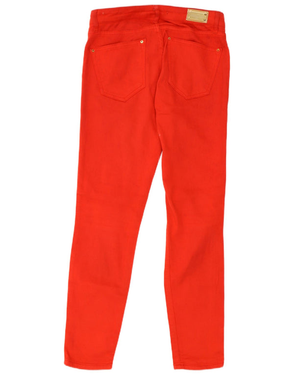 Zara Damen Slim Jeans EU 36 XS W28 L28 Rote Baumwolle
