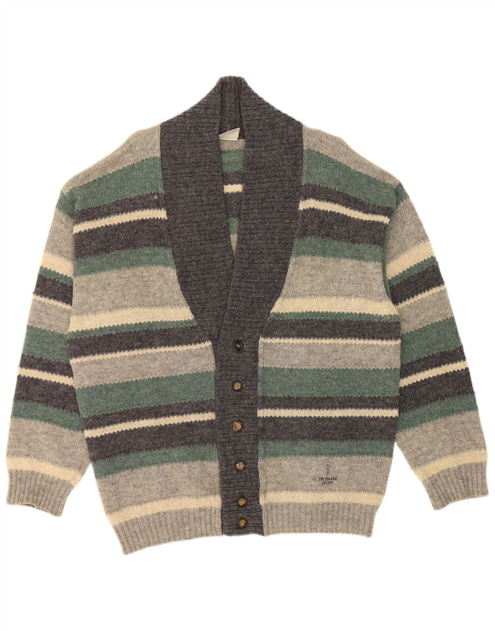 Trussardi Herren Strickjacke XL Mehrfarbig gestreift