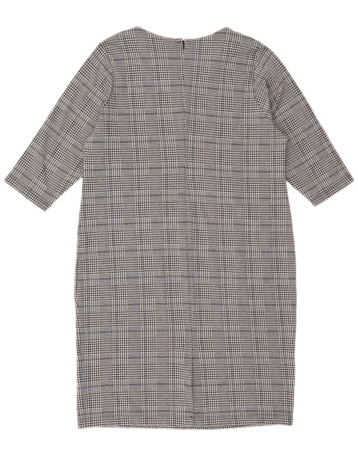 Marks & Spencer Damen Etuikleid mit 3/4-Ärmeln, UK 22 3XL, grau kariert