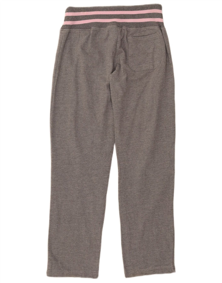 Sergio Tacchini Damen Trainingshose UK 14 Mittelgraue Baumwolle