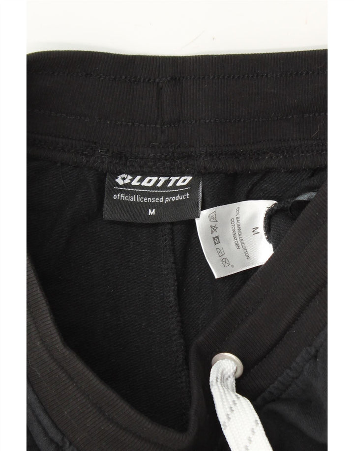 LOTTO Womens Sport Shorts UK 12 Medium  Black Cotton Vintage Lotto and Second-Hand Lotto from Messina Hembry 