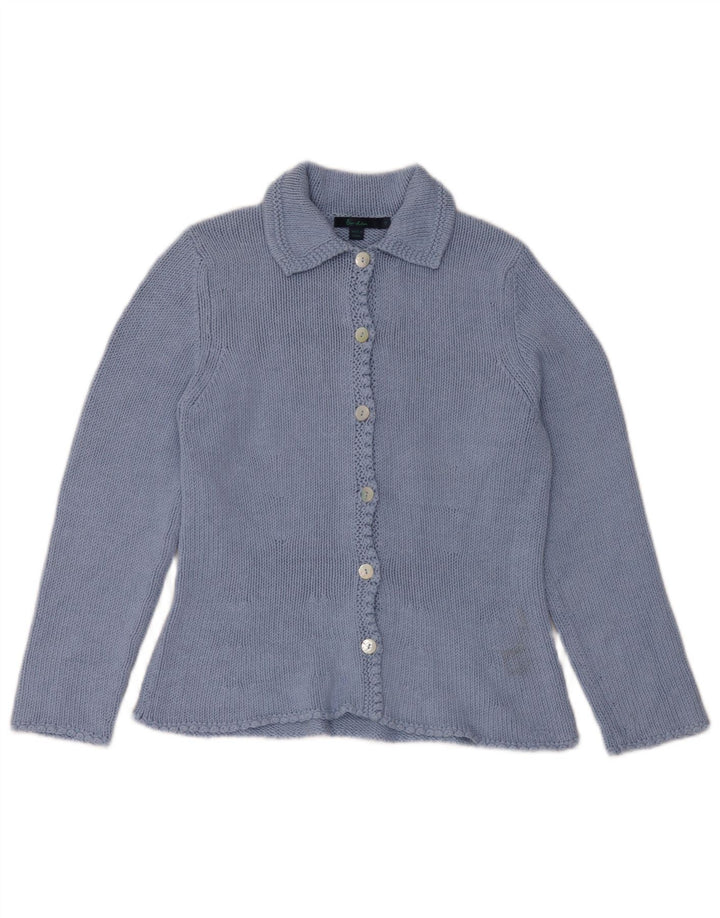 Boden Damen-Cardigan-Pullover UK 14 Mittelblaue Seide