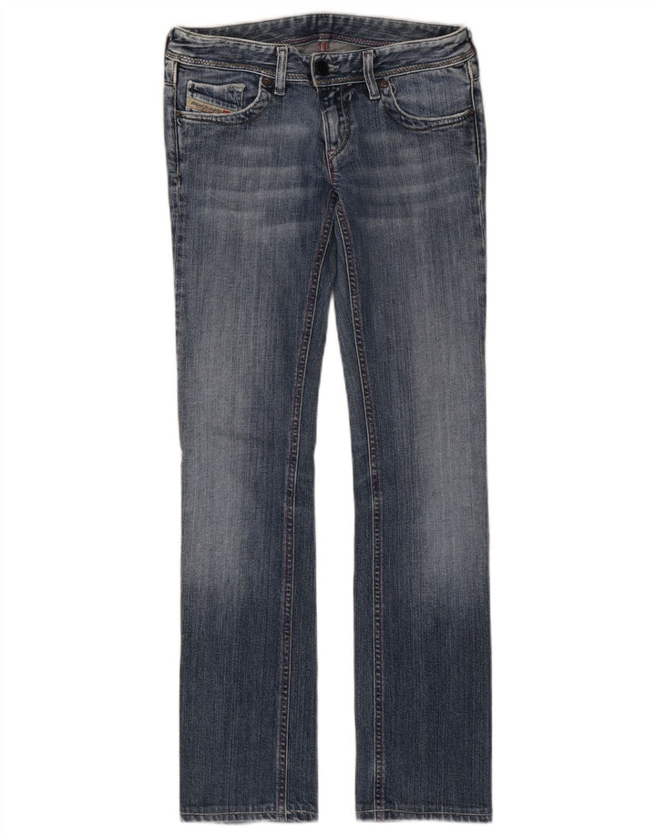DIESEL Damen Straight Jeans W26 L30 Blaue Baumwolle