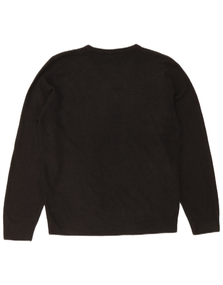 Marks & Spencer Herren Blue Harbour Pullover mit V-Ausschnitt Mittelschwarz