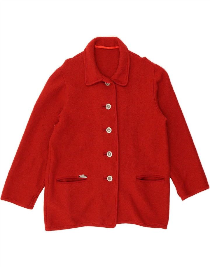 VINTAGE Womens Overcoat UK 16 Large Red Vintage Vintage and Second-Hand Vintage from Messina Hembry 