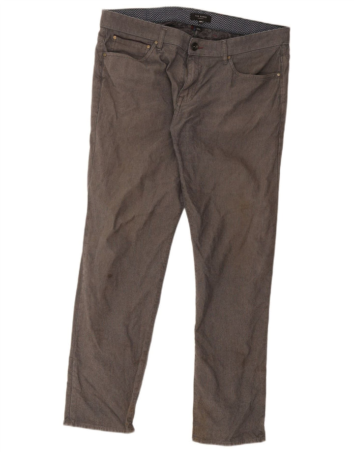 Gerade Freizeithose für Herren von Ted Baker, W36, L30, Grau