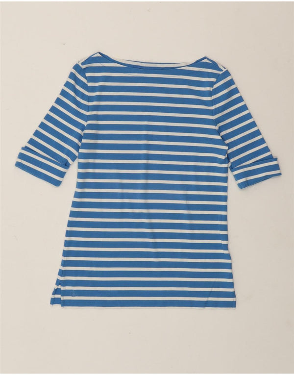 Ralph Lauren Damen T-Shirt Top UK 12 Mittelblaue Baumwolle