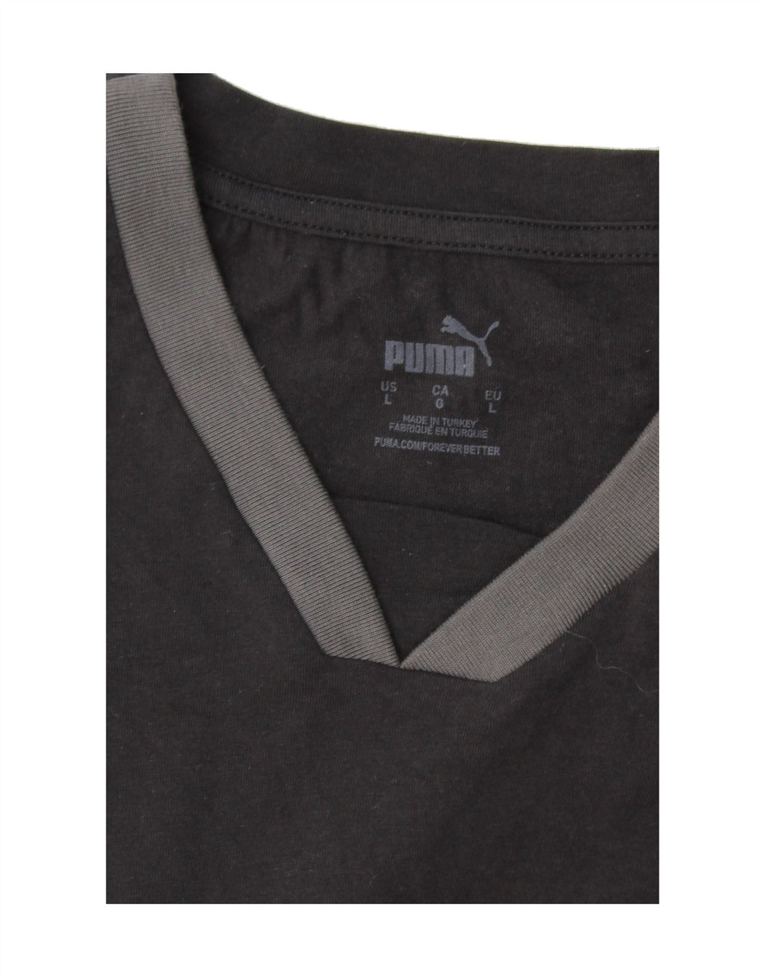 PUMA Mens Graphic T-Shirt Top Large Black Vintage Puma and Second-Hand Puma from Messina Hembry 
