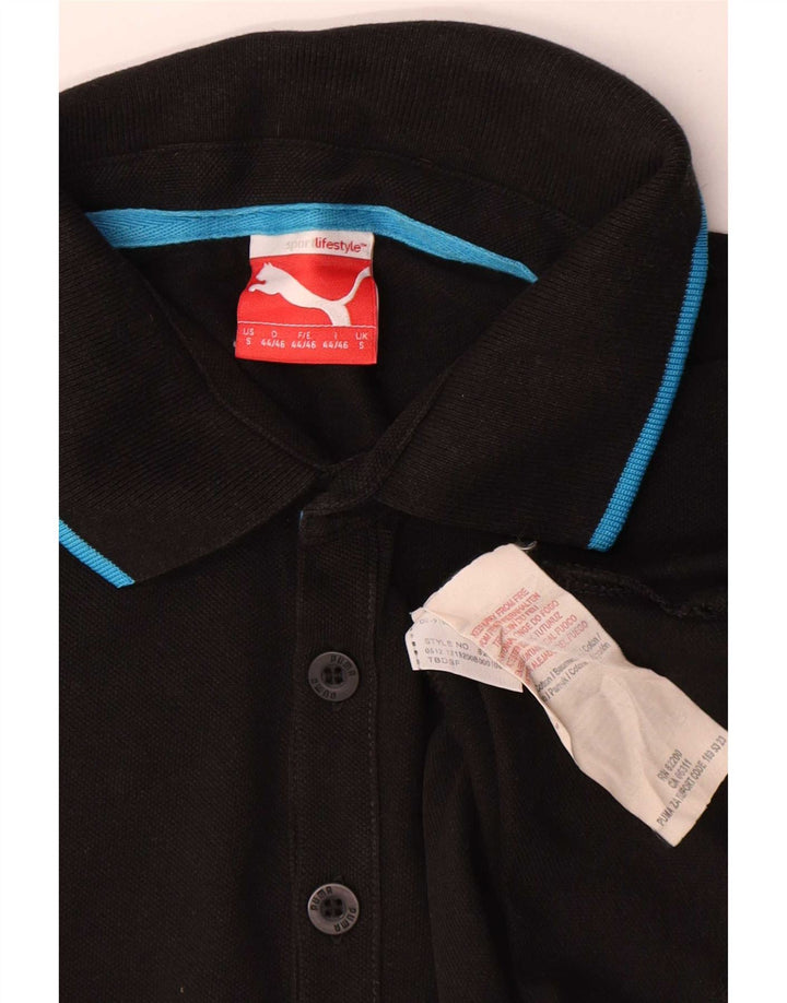 Puma Herren Poloshirt Small Schwarz Baumwolle