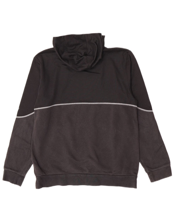 Adidas Kapuzenpullover mit Grafik für Jungen, 15–16 Jahre, schwarze Farbblock-Baumwolle