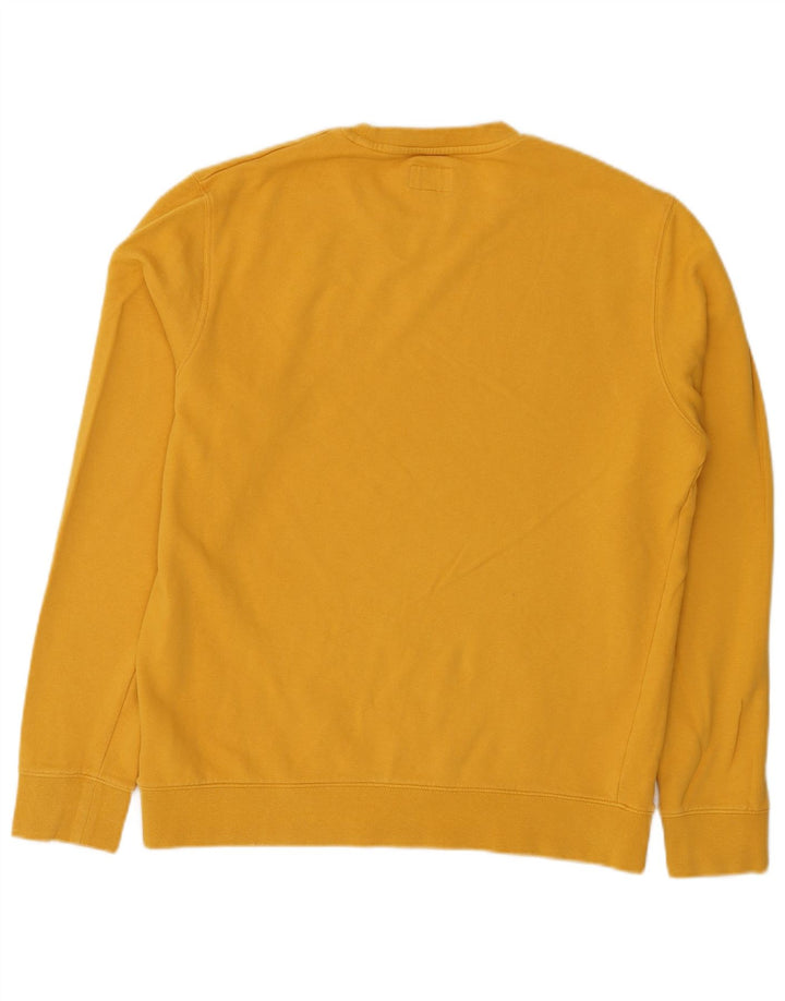 Wrangler Herren-Sweatshirt-Pullover, groß, gelbe Baumwolle