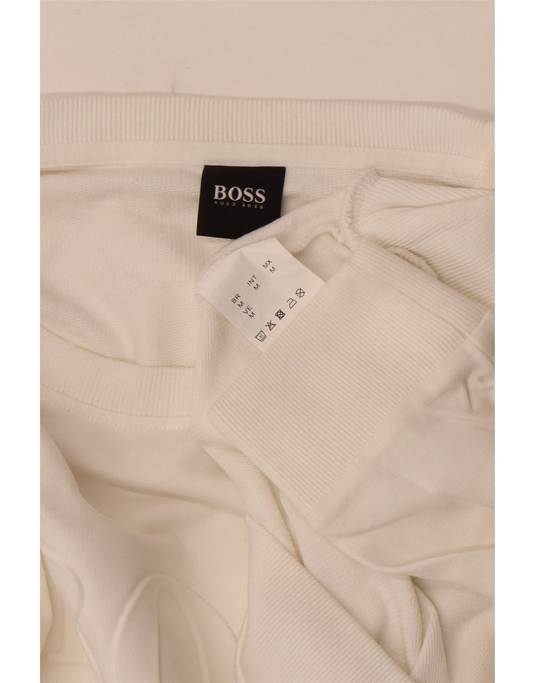 Hugo Boss Herren-Sweatshirt mit Grafik, mittelweiße Baumwolle