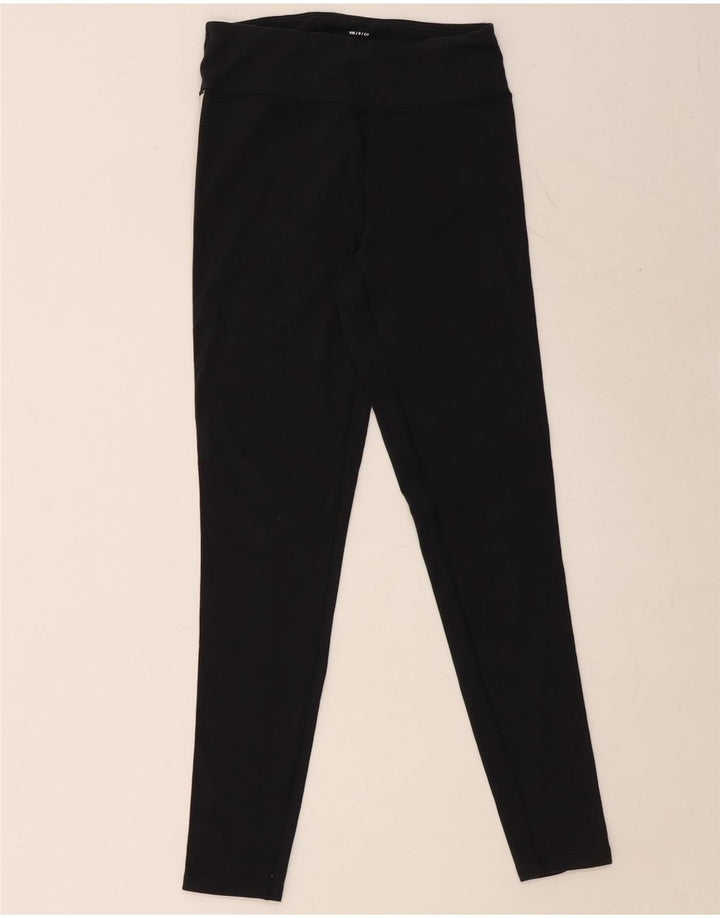 UNDER ARMOUR Damen Heat Gear Graphic Leggings UK 10 Small Schwarz