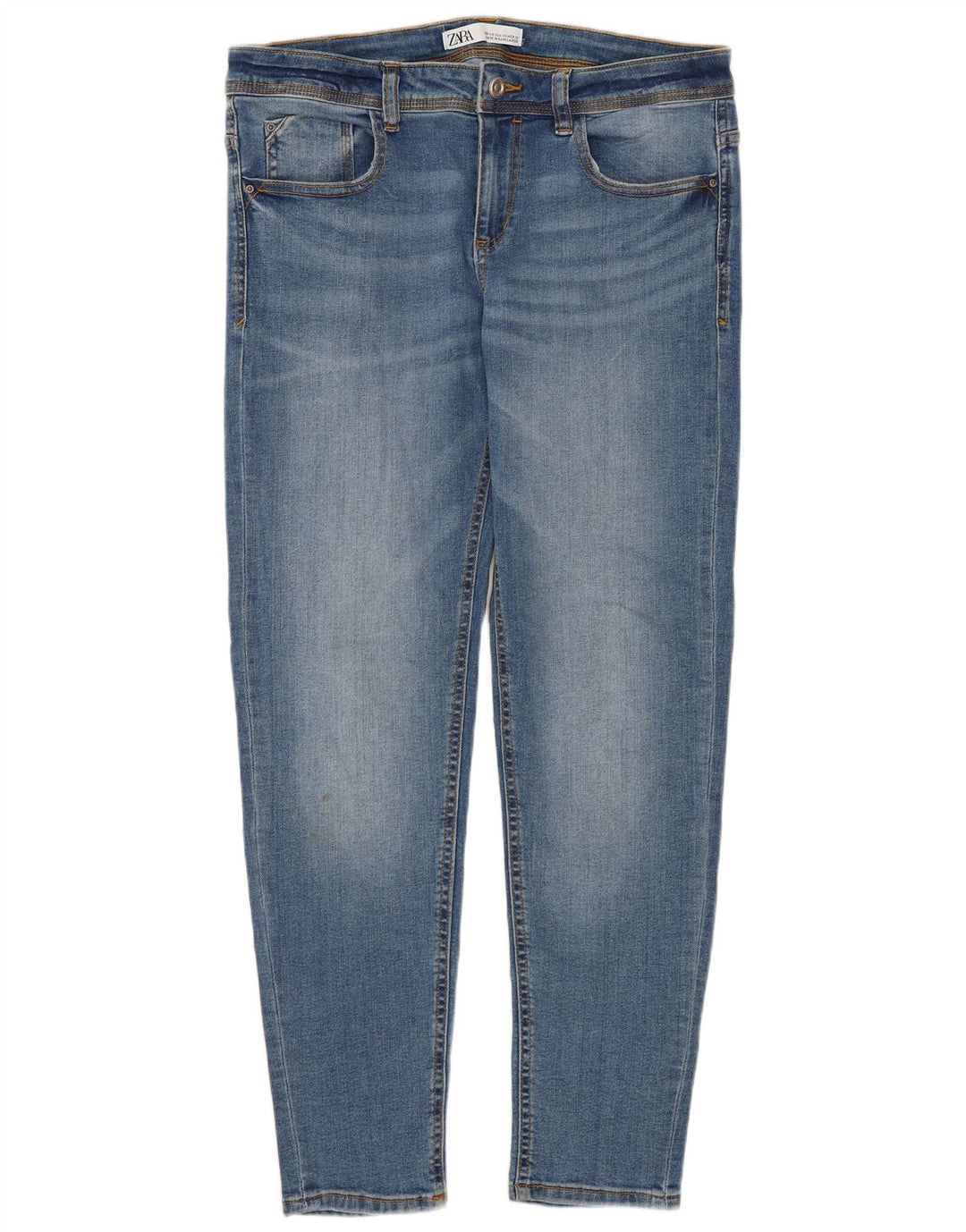 Zara Damen Slim Jeans EU 40 Medium W30 L26 Blaue Baumwolle
