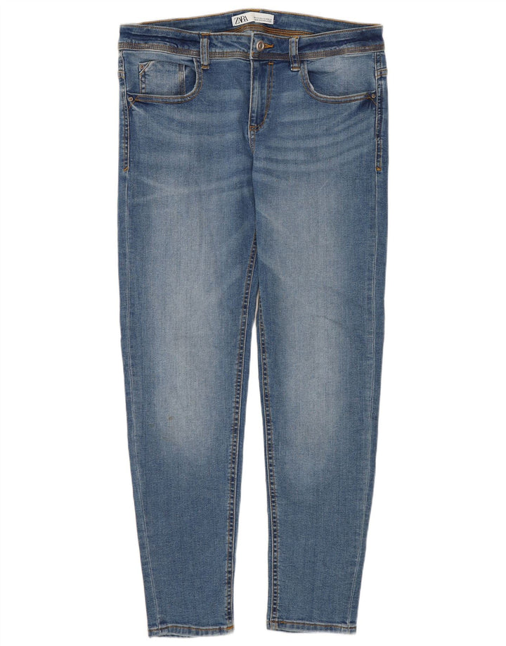 Zara Damen Slim Jeans EU 40 Medium W30 L26 Blaue Baumwolle