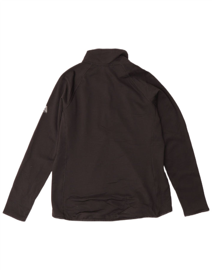 Eddie Bauer Damen Pullover-Trainingsanzugoberteil mit Reißverschluss und Halsausschnitt, UK 14, Mittelschwarz