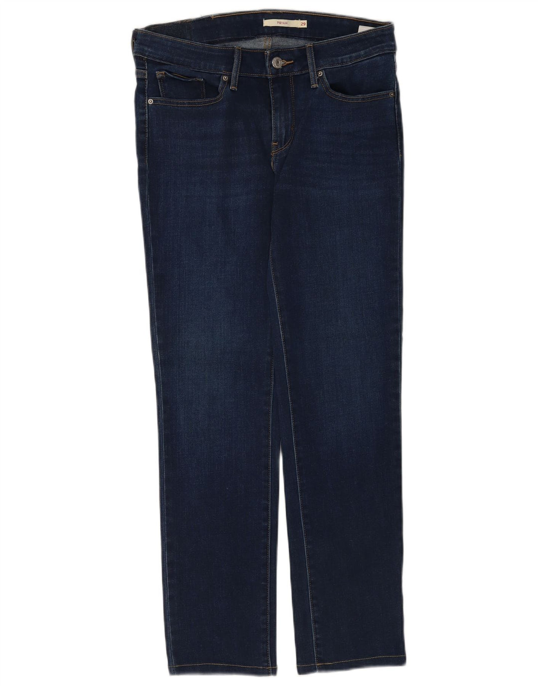 Levi's Damen 712 Slim Jeans W29 L28 Blaue Baumwolle
