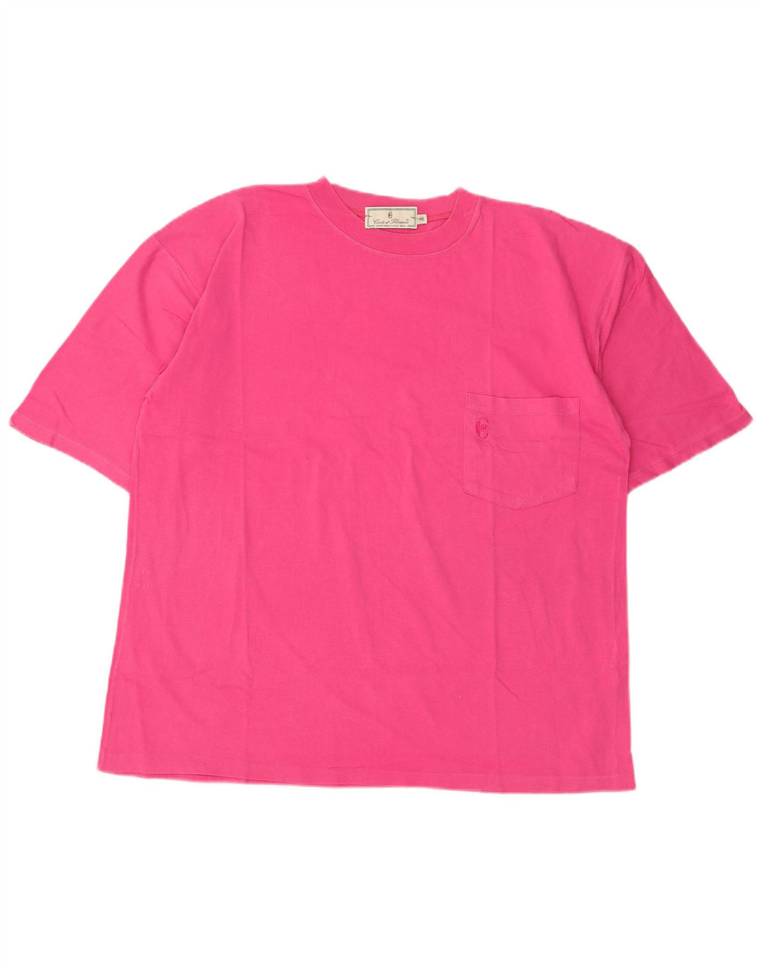 CONTE OF FLORENCE Damen T-Shirt Top IT 48 XL Rosa Baumwolle