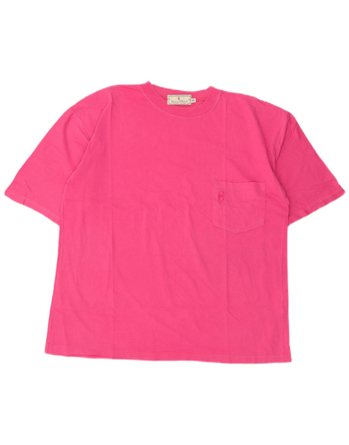 CONTE OF FLORENCE Damen T-Shirt Top IT 48 XL Rosa Baumwolle