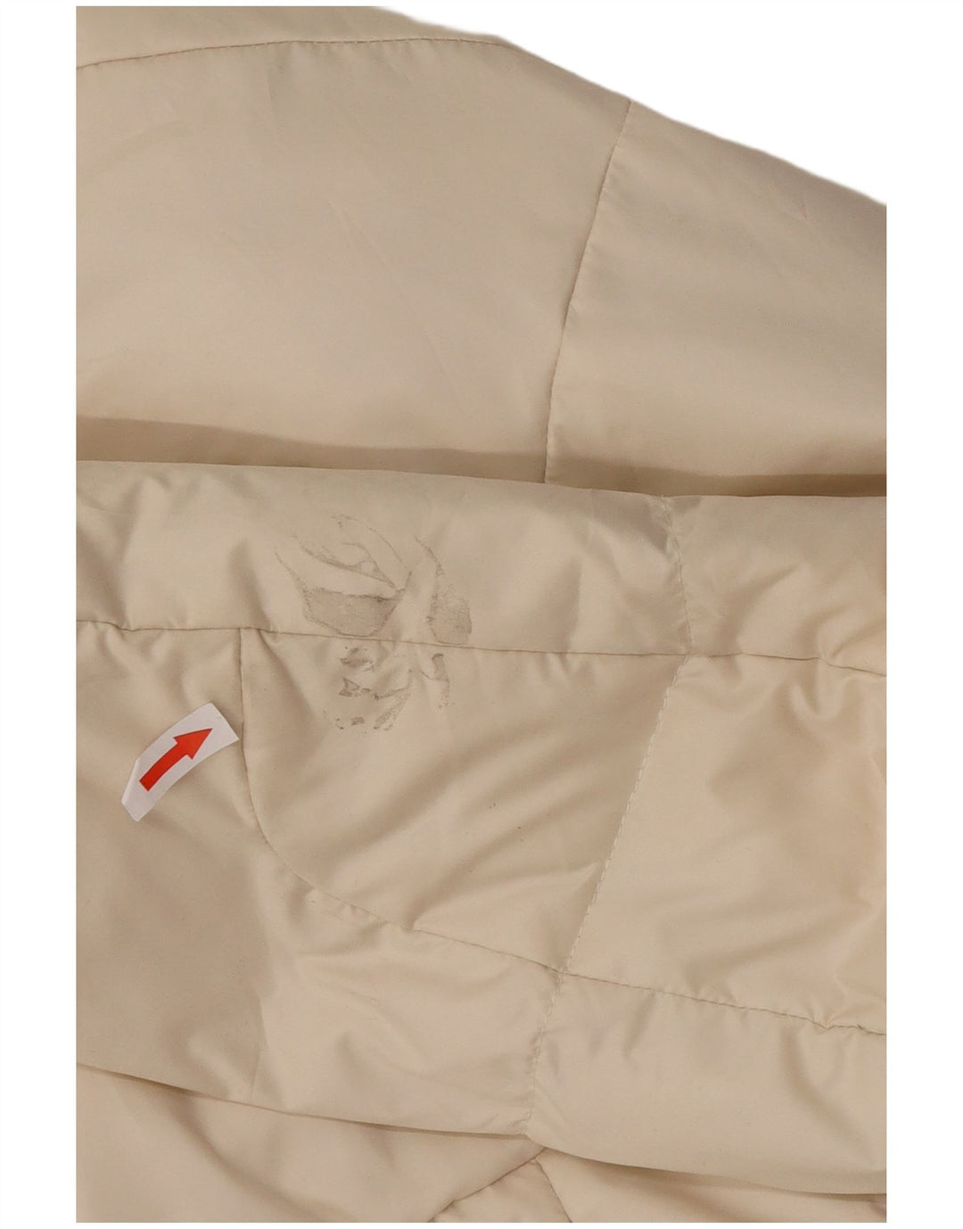 Ralph Lauren Damen Crop Wattierte Jacke UK 14 Medium Off White Polyester