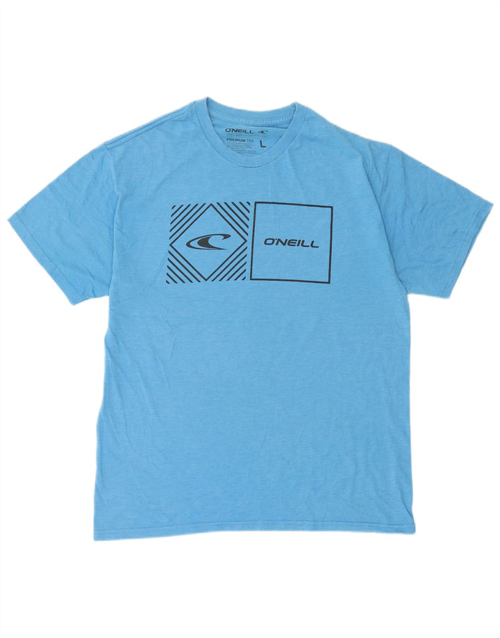 O'Neill Herren-T-Shirt mit Grafik, Größe L, aus blauer Baumwolle